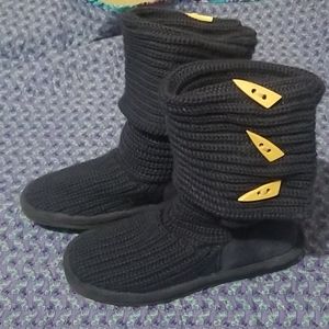 BearPaw Women's knit tall boot